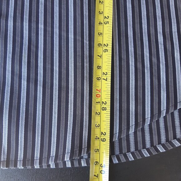 Pronto Uomo Platinum SZ M Striped Men's Button Up Non Iron Cotton Shirt - Picture 10 of 11